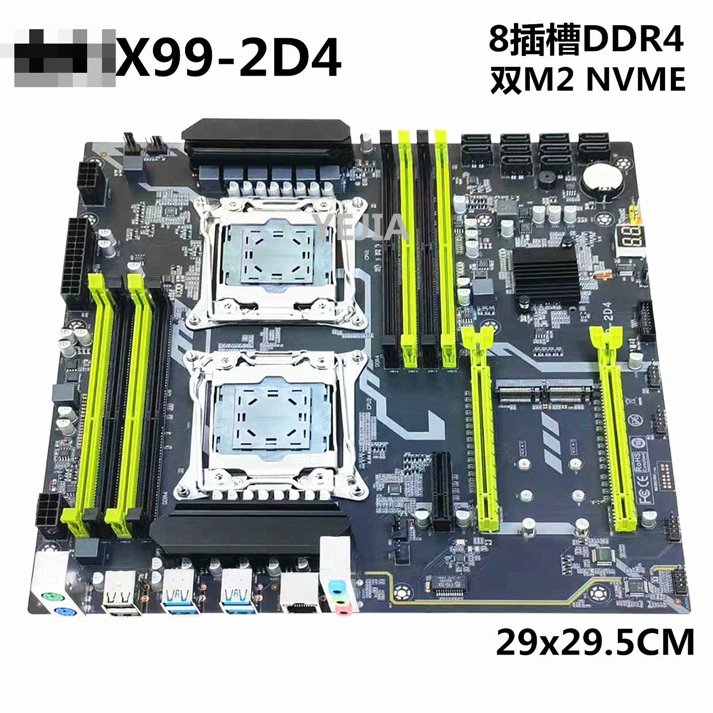 Dual LGA2011-3 Socket X99 Workstation Motherboard DDR3 DDR4 Support Xeon E5 V3 V4 Multi-Task Computing PC Mainboard