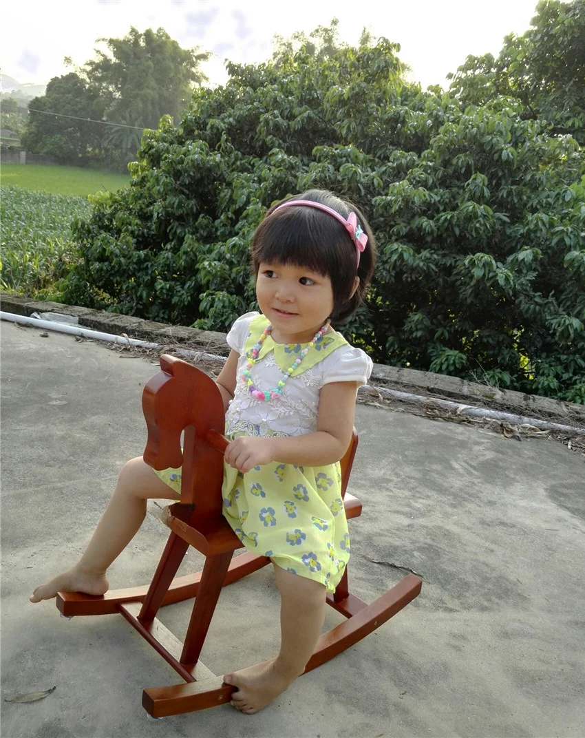 Wooden Wooden Rocking Carriage Toy Chair