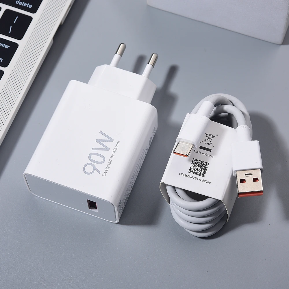 Xiaomi Mi 15 14 Ultra Poco F7 X7 Pro Redmi K70E K80 Turbo 4 Fast Charger Original 90W EU Turbo Charge 6A 1M 1.5M 2M Type C Cable - náhled 6