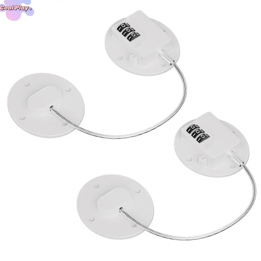 

2Pcs 3-digit Baby Safety Password Lock Anti-Pinch Hand No Punching Cabinet Fridge Door Lock Multi-Functional Strong Fix