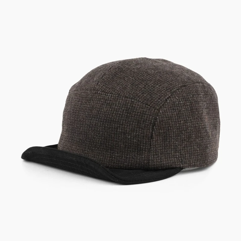 Herbst Winter Neue Mode Kontrast-Woll-Baseballkappen Anpassbares Logo Street Casual Vielseitiger Retro-Tooling-Stil Herrenhüte – Detail 11