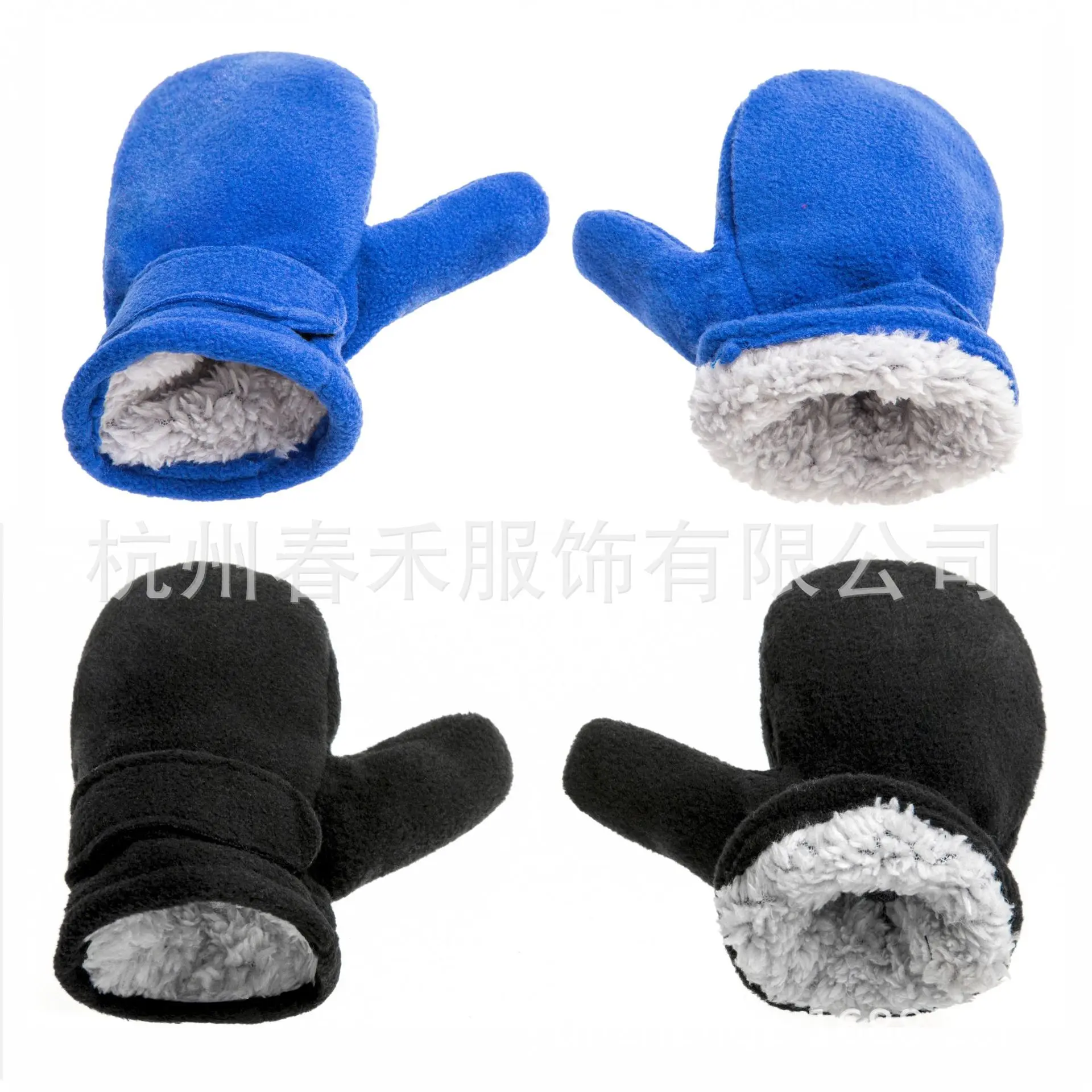 Winter Children Fleece-Lined Mittens Student Casual Outdoor Snow Play Boys Girls Warm Gloves Soft Comfortable Gloves Baby Kids
