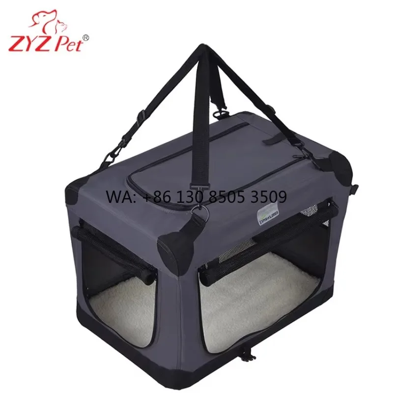 Large Pop Open Kennel Dog Transport Box, Portable Cat Cage Kennel Dog Transport Box