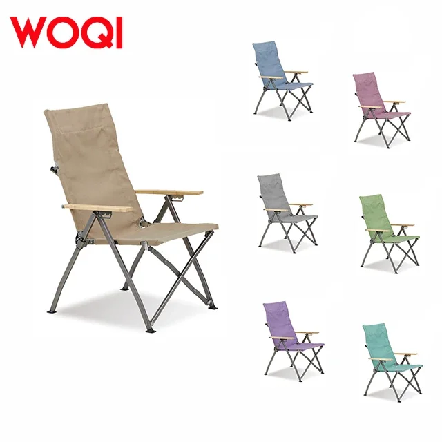 Adjustable Backrest Portable Folding Camping Chair For Adults 120KG Weight Capacity For Fishing Picnicking Recreational Use