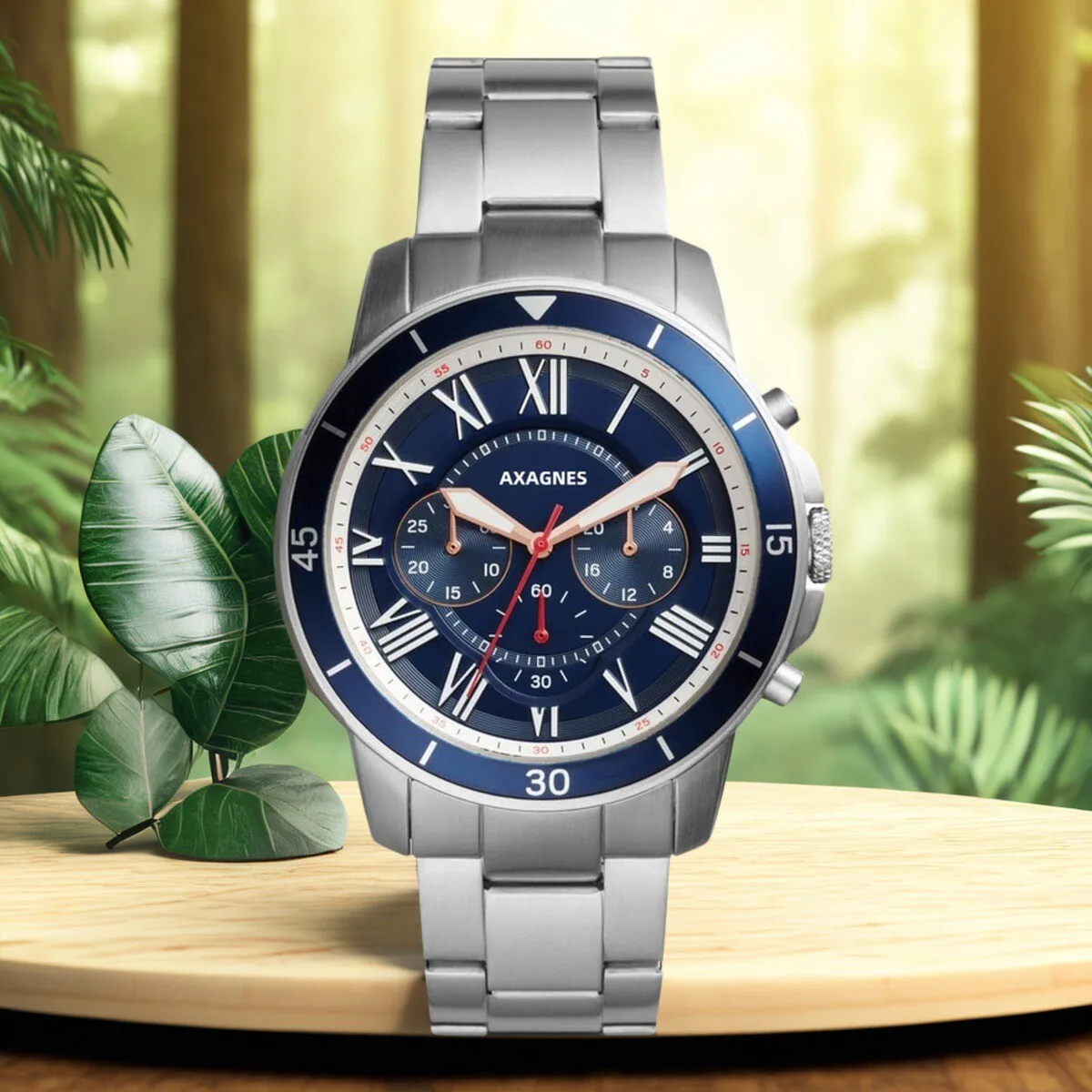 ساعة Grant Shi Ying الأصلية للرجال من الفولاذ المقاوم للصدأ ومتعددة الوظائف لقياس الوقت FS4736/FS4994/FS5267/FS5236