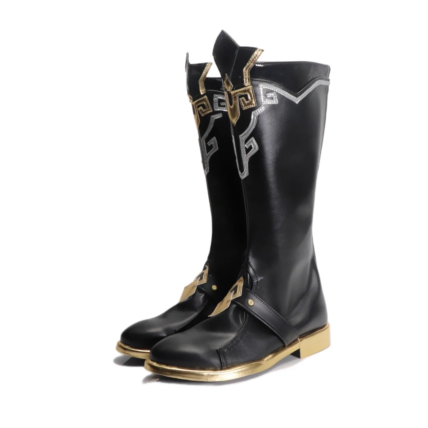 أنيمي دان هنغ Permansor Terrae Honkai: ستار السكك الحديدية تأثيري أحذية الأحذية لعبة حفلة الهالوين لعب الأدوار الرجال النساء زي الدعائم #5