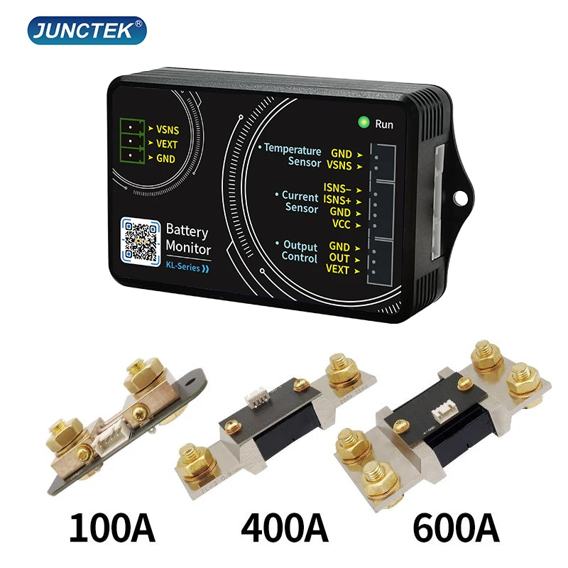 Monitor akumulatora Bluetooth KL-F DC 0-120V 0-600A Tester akumulatora Napięcie prądu VA Miernik akumulatora Miernik Coulomba Wskaźnik pojemności