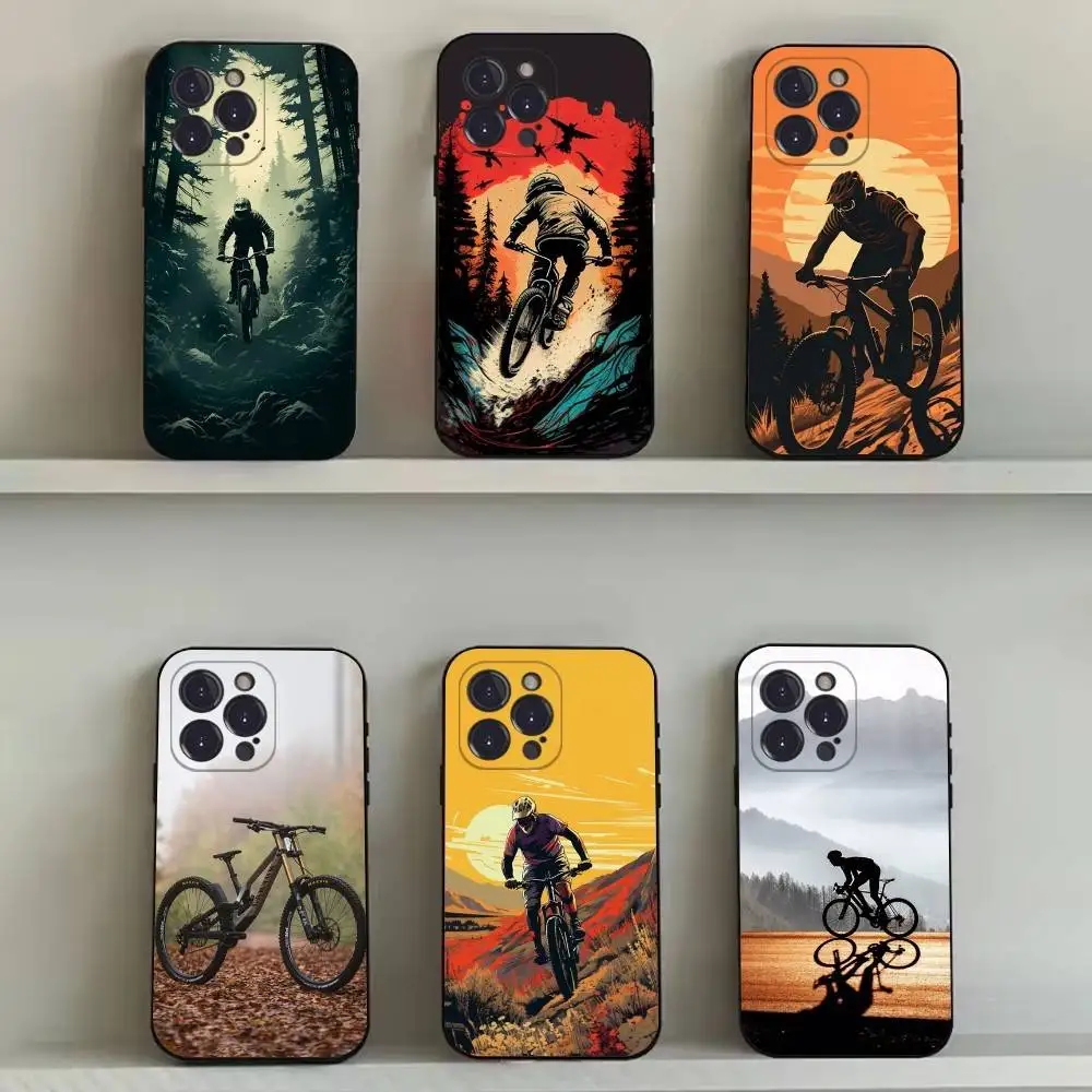 

Bike Life Phone Case For iPhone 16,15,14,13,12,11,Pro,Max,Plus,X,XS,SE4,E,Mini,Soft Black Case