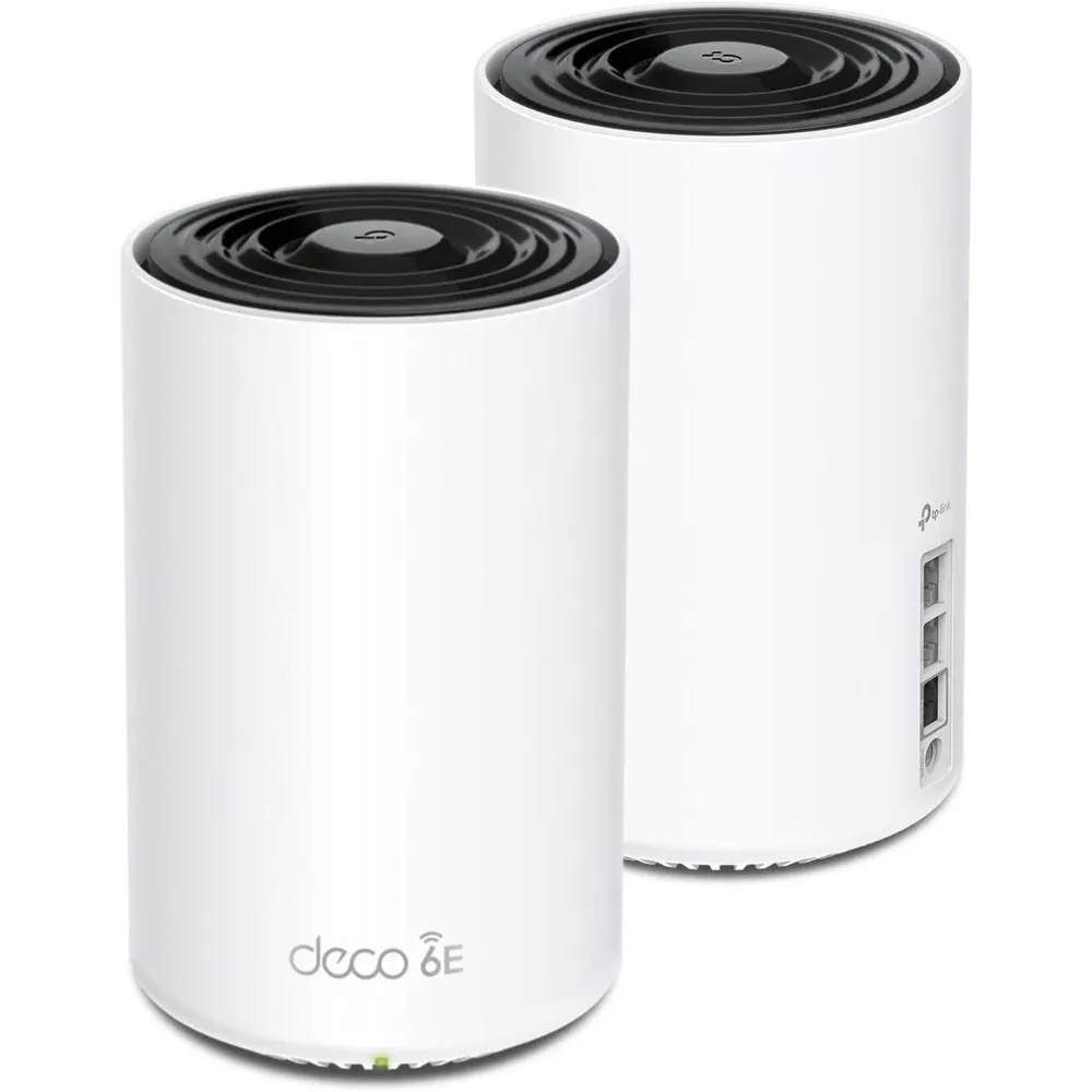 Deco AXE5400 Tri-Band WiFi 6E Mesh Systemครอบคลุมสูงสุด 5500 ตร.ฟุต,แทนที่เราเตอร์ WiFi และ Extender,ตาข่ายขับเคลื่อนด้วย AI