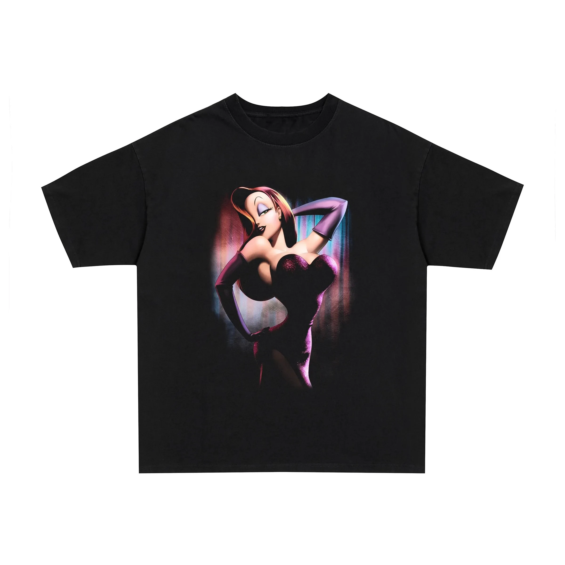 

90's Jessica Rabbit Vintage Streetwear Graphic T-shirt Summer Men's and Women's Loose and Breathable T-shirt Top