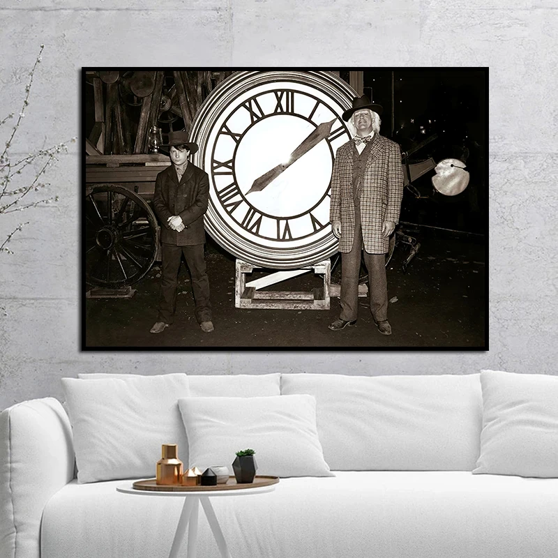 Back to the Future Poster Classic Movie Print Alternative Film Retro Photo Vintage Style Wall Art Canvas Painting Home Decor