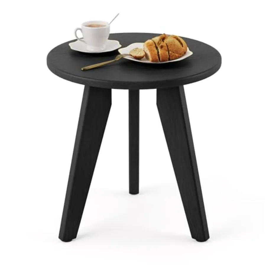 

Уличный приставной столик HDPS, маленький круглый, всепогодный, для патио, веранды, террасы, прикроватный столик для растений