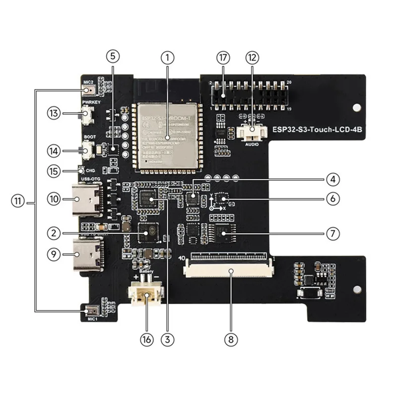 -A90P ESP32-S3 4-Zoll-Touchscreen Smart 86 Box Development Board 480X480 Display für Xiaozhi AI und Deepseek
