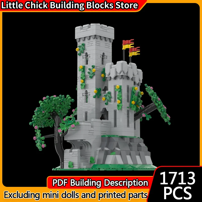 

Medieval Castle Model MOC Building Bricks Mountain Outpost Tower Modular Technology Children Holiday Gifts Assemble Toys Suit