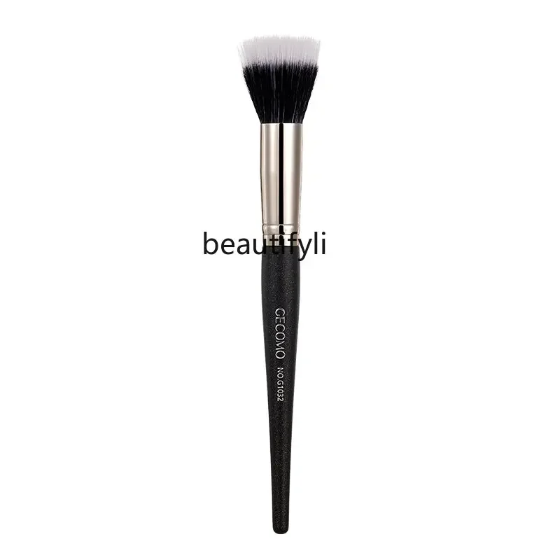 

yj Blush Brush Makeup Brush a Soft Portable Seamless Beauty Tool Double-Layer Flat Head