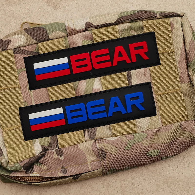 Escape From Tarkov 3D PVC Patch Backpack Tactical Stickers Glowing In The Dark Patches for Clothing USEC BEAR Badges Hook&Loop