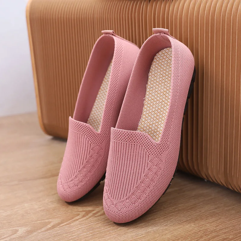 2023 Mesh Breathable Sneakers Women Breathable Light Slip on Flat Casual Shoes Ladies Loafers Socks Shoes Women Zapatillas Mujer