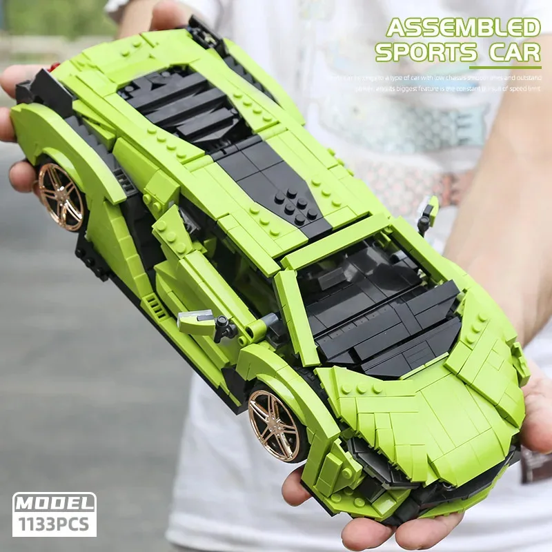 

Mould King 10011 Technical Car Building Block The Sian Sport Racing Car Model Assembly Car Brick Toys Kids Christmas Gift