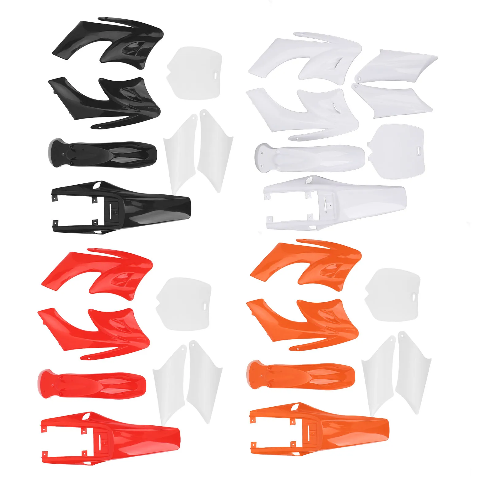 7PCS Plastic Fairing Body Cover Kits Shockproof Motorcycle Mudguard Replacement for Apollo Orion Dirt Bike Chinese 2 Stroke 47cc