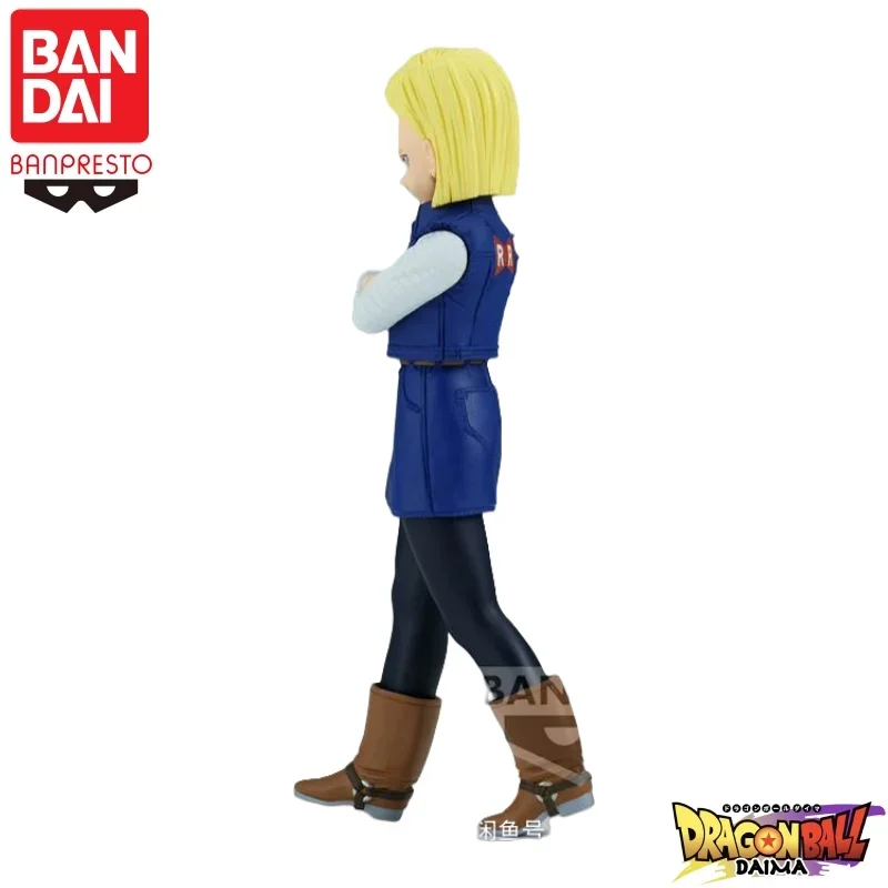 متوفر في المخزون بانداي الأصلي بانبريستو لعبة دراغون بول الصلبة حافة يعمل المجلد 24 أندرويد 18 عمل نموذج لجسم دمية العلامة التجارية الجديدة محاصر #4