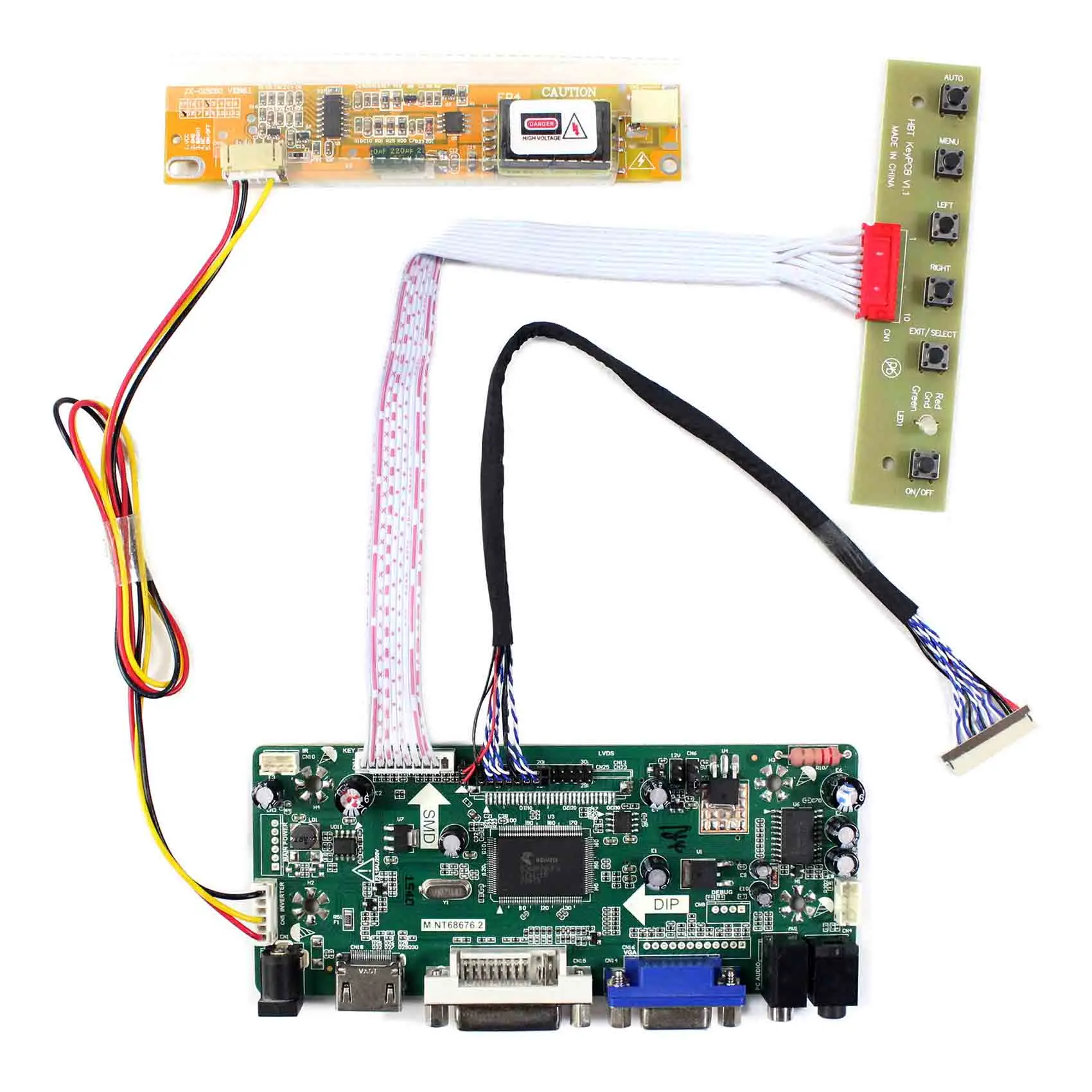 

12.1"1024x768 LCD Screen HD MI VGA DVI Audio LCD Controller Board for 12inch LTM12C328T