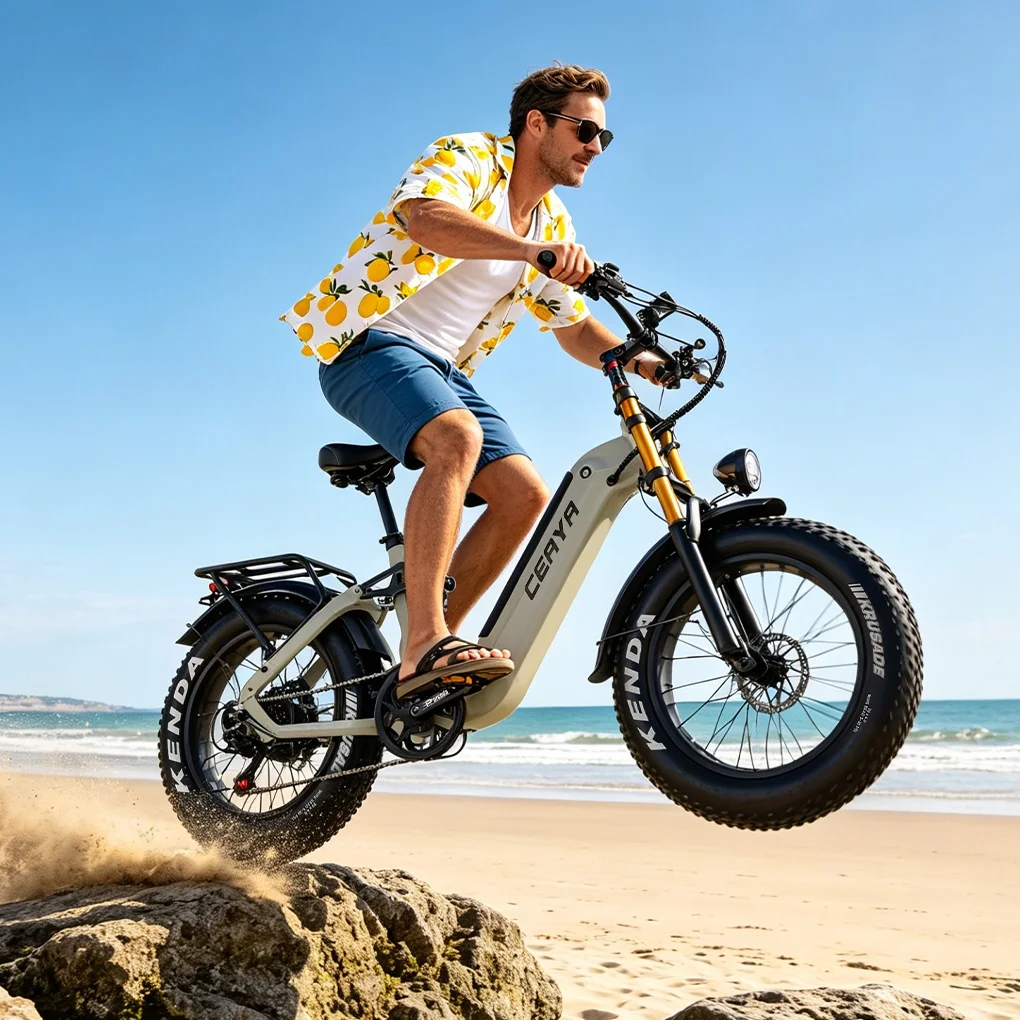 CEAYA A20PRO Elektrofahrrad für Erwachsene, E-Bikes, 48V20AH Akku, Elektrofahrrad mit 20 Zoll Fat Tire und Ölbremse, EU-Lagerbestand