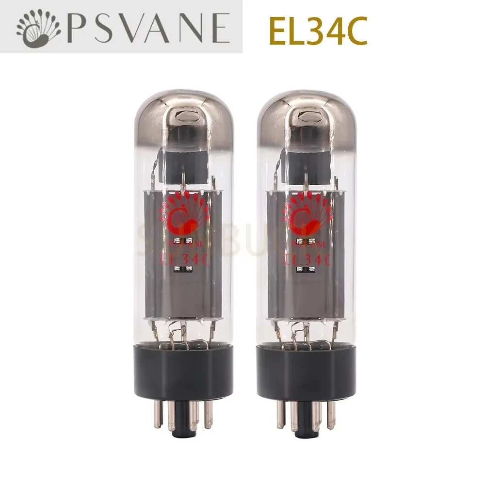 PSVANE EL34C EL34 Vacuum Tube Precision matching Valve Replaces EL34B 5881 6L6G 6CA7 6P3P KT77 Electronic tubes For Amplifier