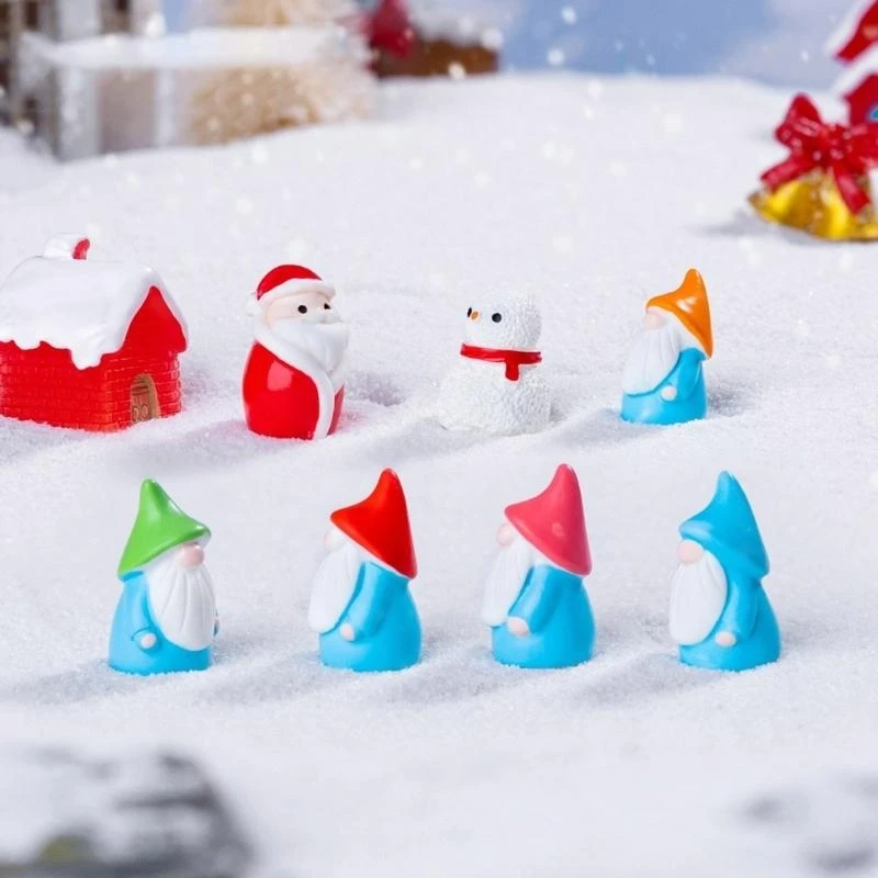 

10pcs Resin Mini Dwarf Ornamentation Unique Designs Gnomes For Home Decors And Festival Party Accent Resin Sculptures