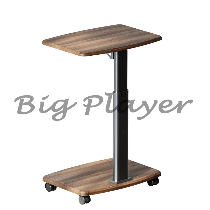 

Small Coffee Table | Home Tea Station Bedside Storage Shelf Sofa Side Mobile Table with Wheels