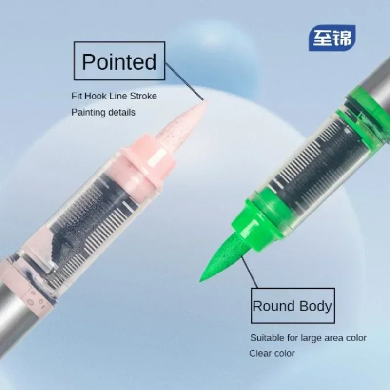 1 قطعة 84 ألوان أكريليك أقلام الطلاء ماركر فرشاة تلميح علامات الطلاء لطلاء الصخور حجر عيد الميلاد اللوازم المدرسية الفنية القرطاسية
