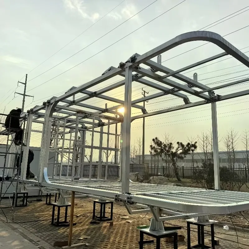 Casa pequeña prefabricada de 3 habitaciones completamente amueblada, casa móvil, villa de acero