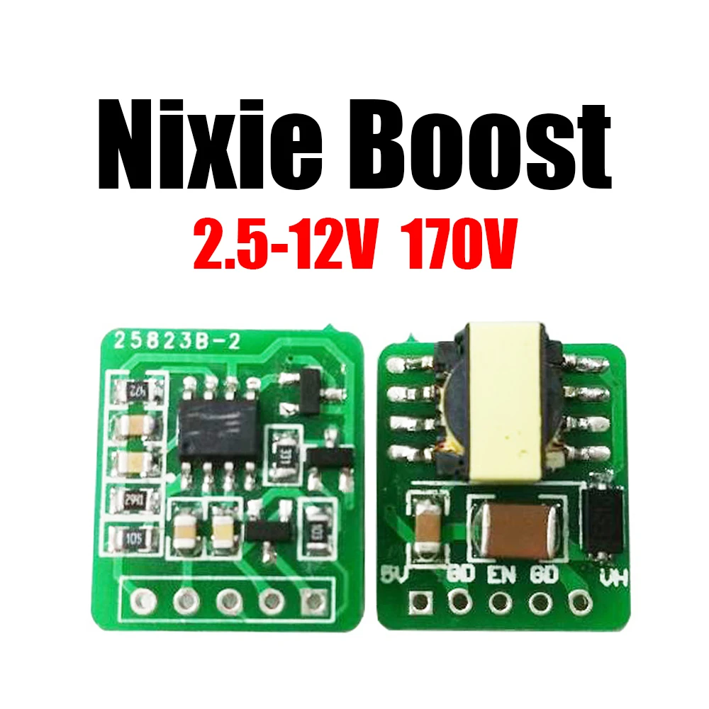 Nixie Tube Boost Conversion Module DC 2.5V-12V To 170V High Voltage Power For Nixie Clock Magic Eye In12 In14 In18 IN8 Qs30-1