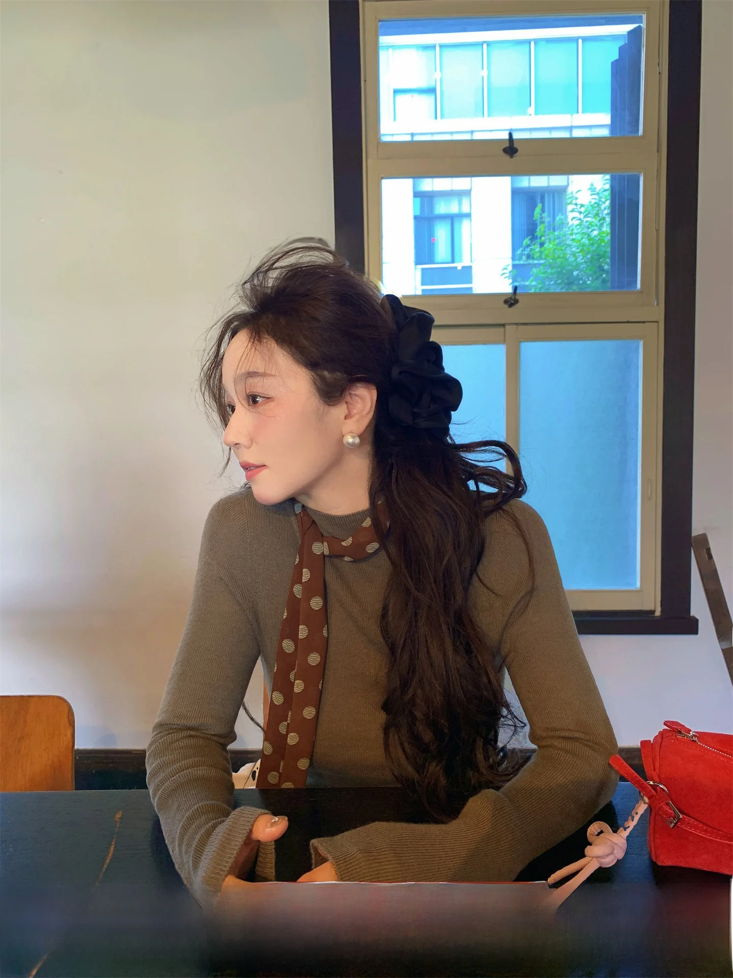 

Женская облегающая вязаная шерстяная базовая кофта с длинным рукавом для ранней осени, модная и прочная, для повседневной носки