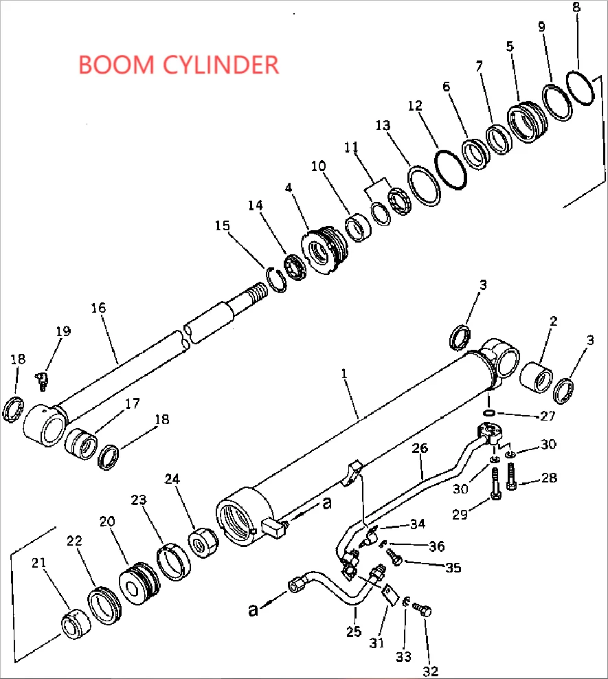 KOMATSU PC60U-3 BOOM/ARM/BUCKET/BLADE/SWING CYLINDER SEAL KIT AND MAIN PUMP MAIN VALVE SWING MOTOR TRAVEL MOTOR SWIVEL JOINT KIT