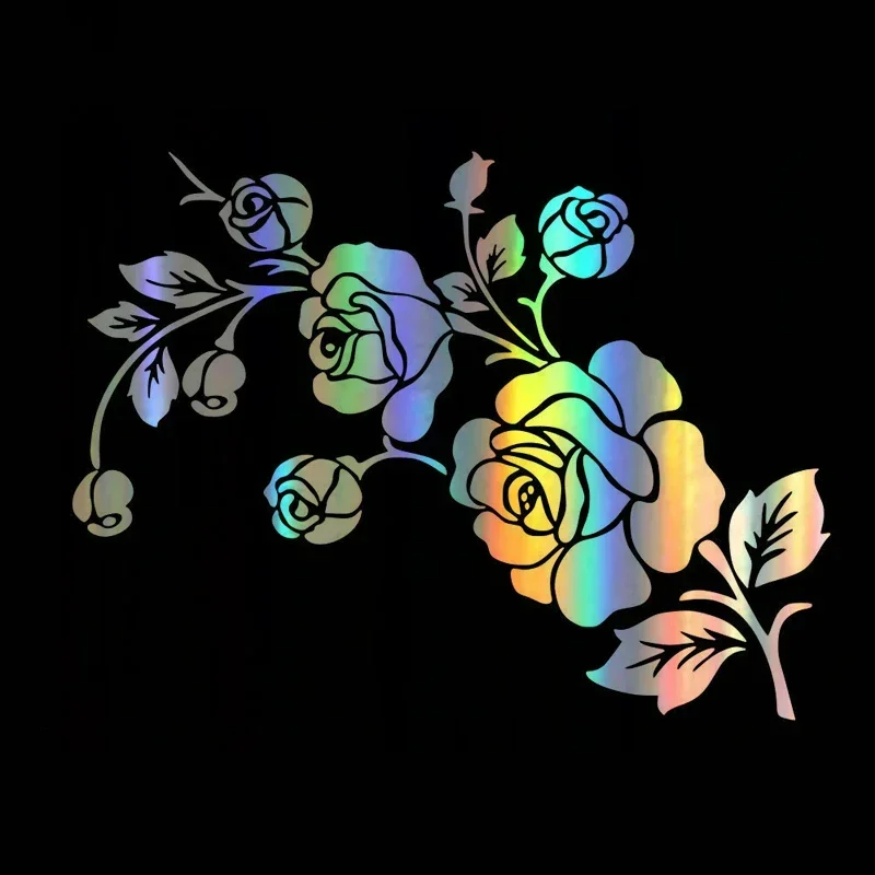 

Car Sticker Creative 3D Beautiful Rose Flower Automobiles & Motorcycles Decorative Fashion PVC Sunscreen Decal,17cm*13cm