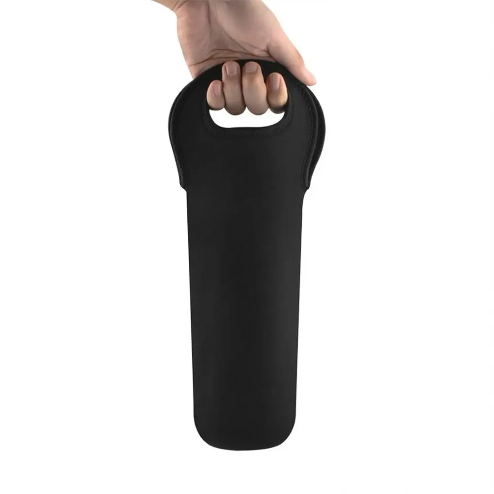 

Simple Portable Wine Carrier Tote Bag Insulated Neoprene Beer Cooling Holder Handheld Reusable Wine Travel Carrier Camping