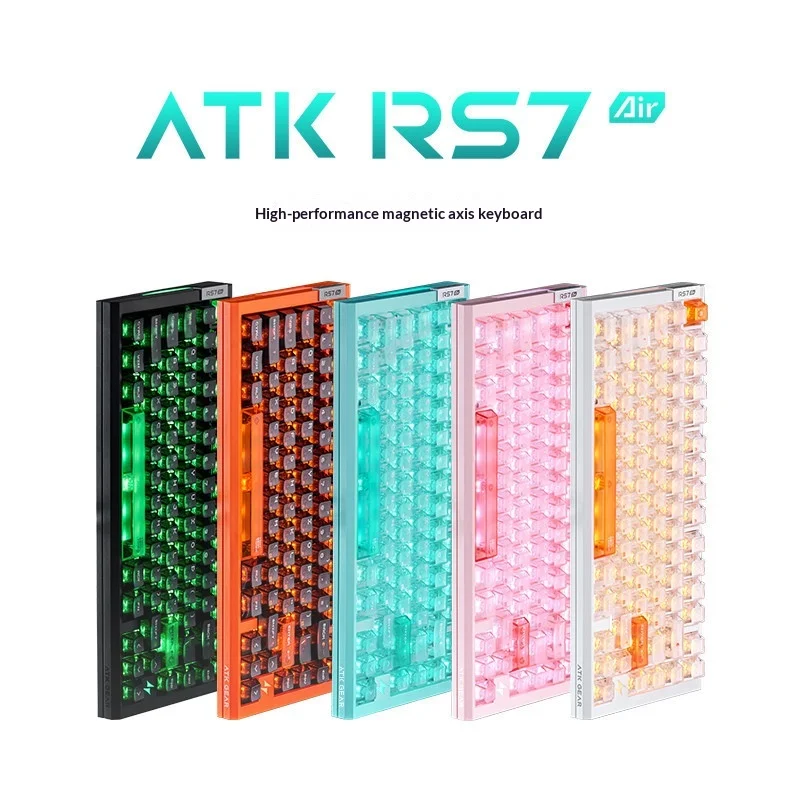 Atk Gear Rs7 Air Magnetic Axis Gaming Keyboard 75 Percent Layout 8khz Polling Rate 0001 Mm Rt Precision For Pc E Sports