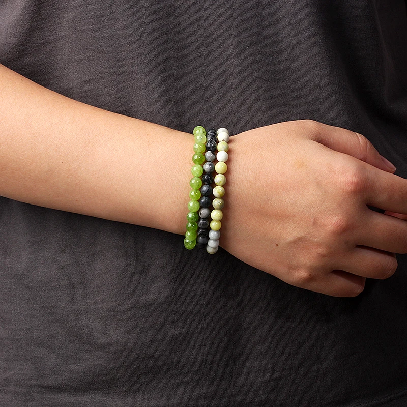 New 4/6mm Beads Women Bracelet - огляд і ціна Yoga Fitness Gifts