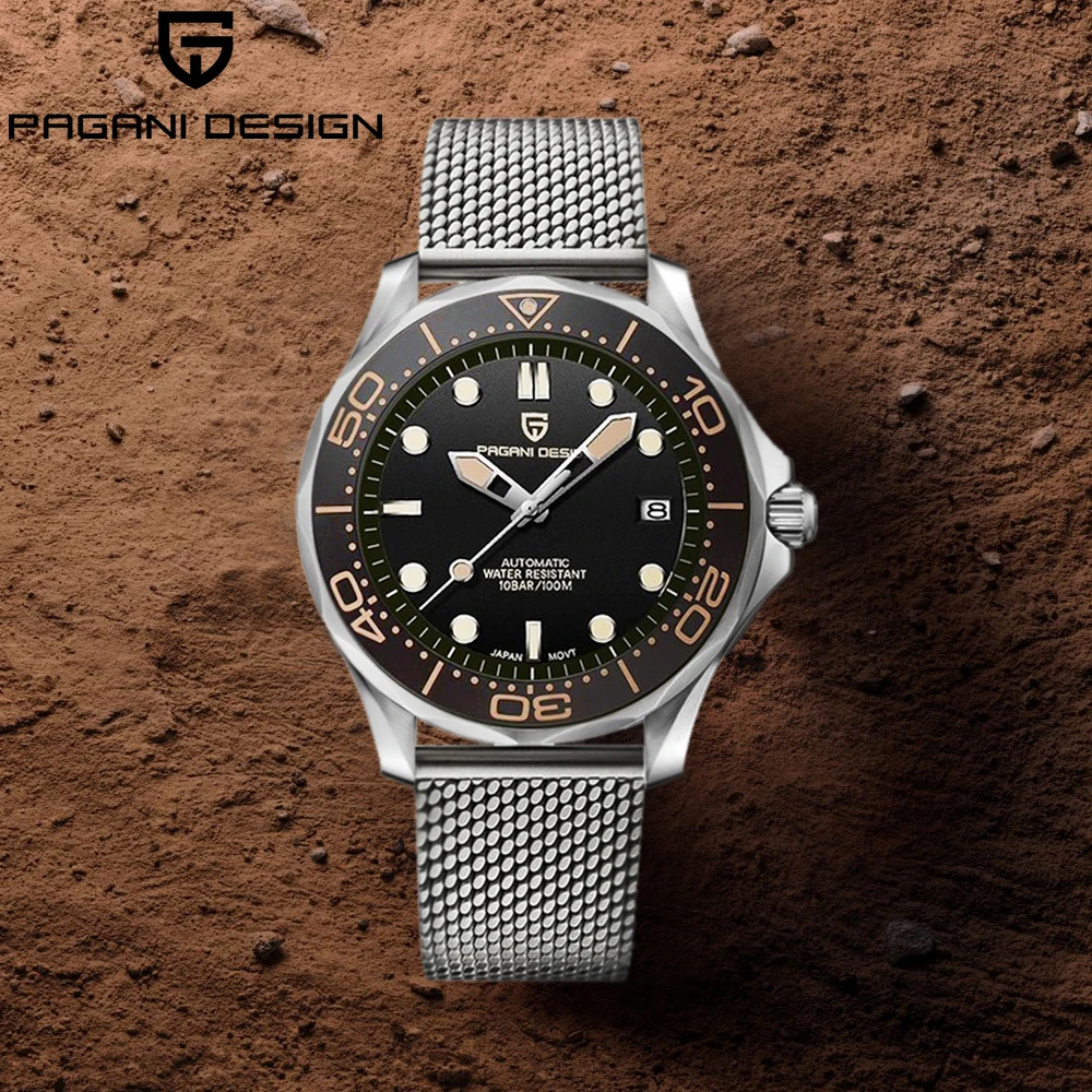 PAGANI تصميم موضة ساعة رجالي ساعات أوتوماتيكية للرجل العلامة التجارية الفاخرة الميكانيكية رجالي ساعات المعصم الياقوت مرآة الساعات