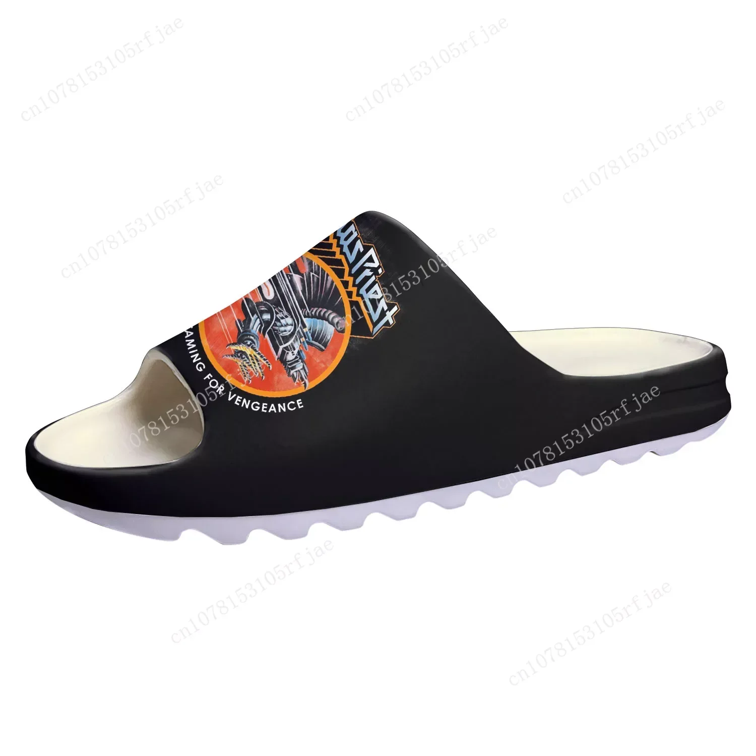 

Judas Priest Heavy Metal Rock Band Soft Sole Sllipers Home Clogs Water Shoes Mens Womens Teenager Customize on Shit Sandals