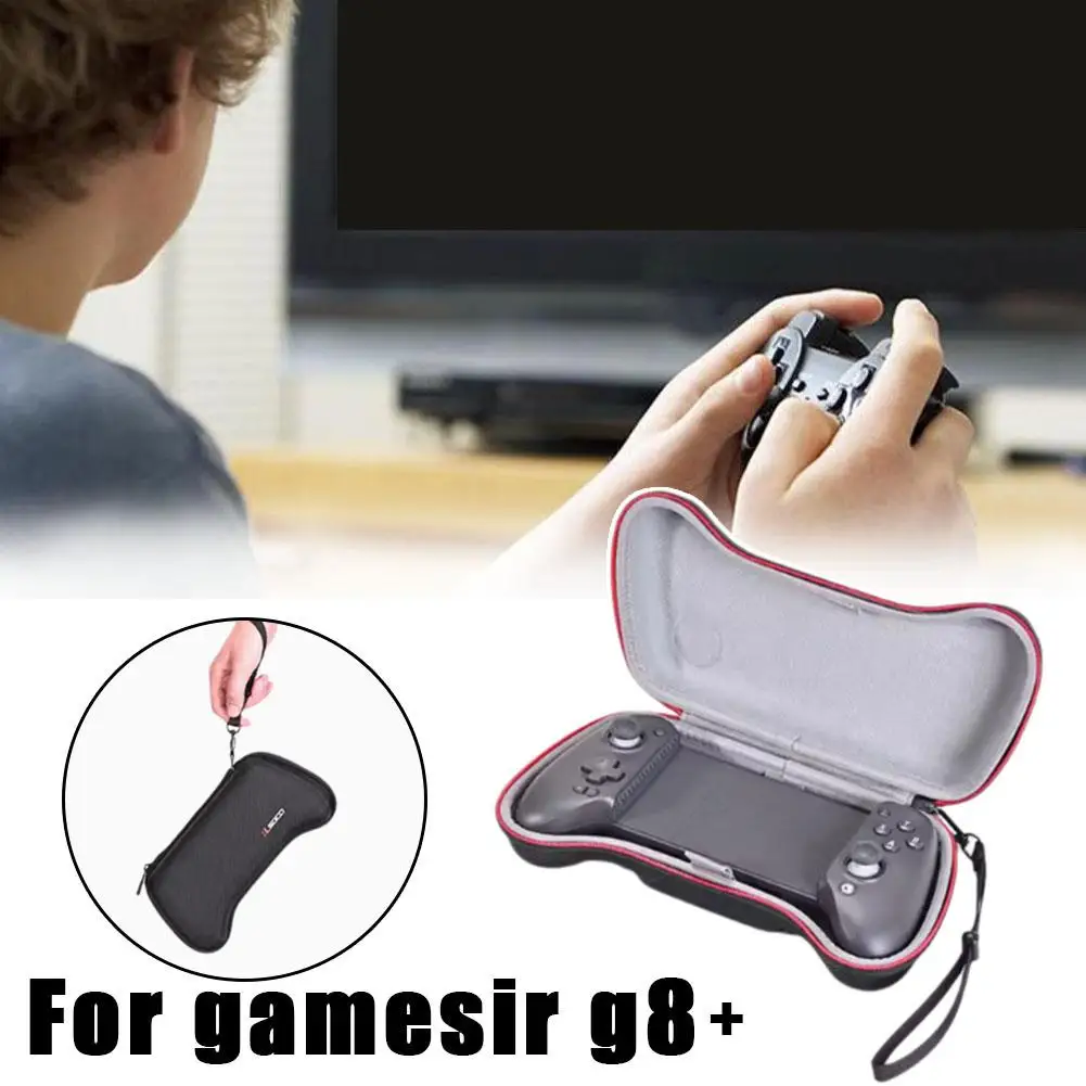 Carrying Case For Gamesir G8 + Mobile Phone Game Controller Organizer Storage Bag Travel Hard Case With Lanyard Zipper Blac Z5V9