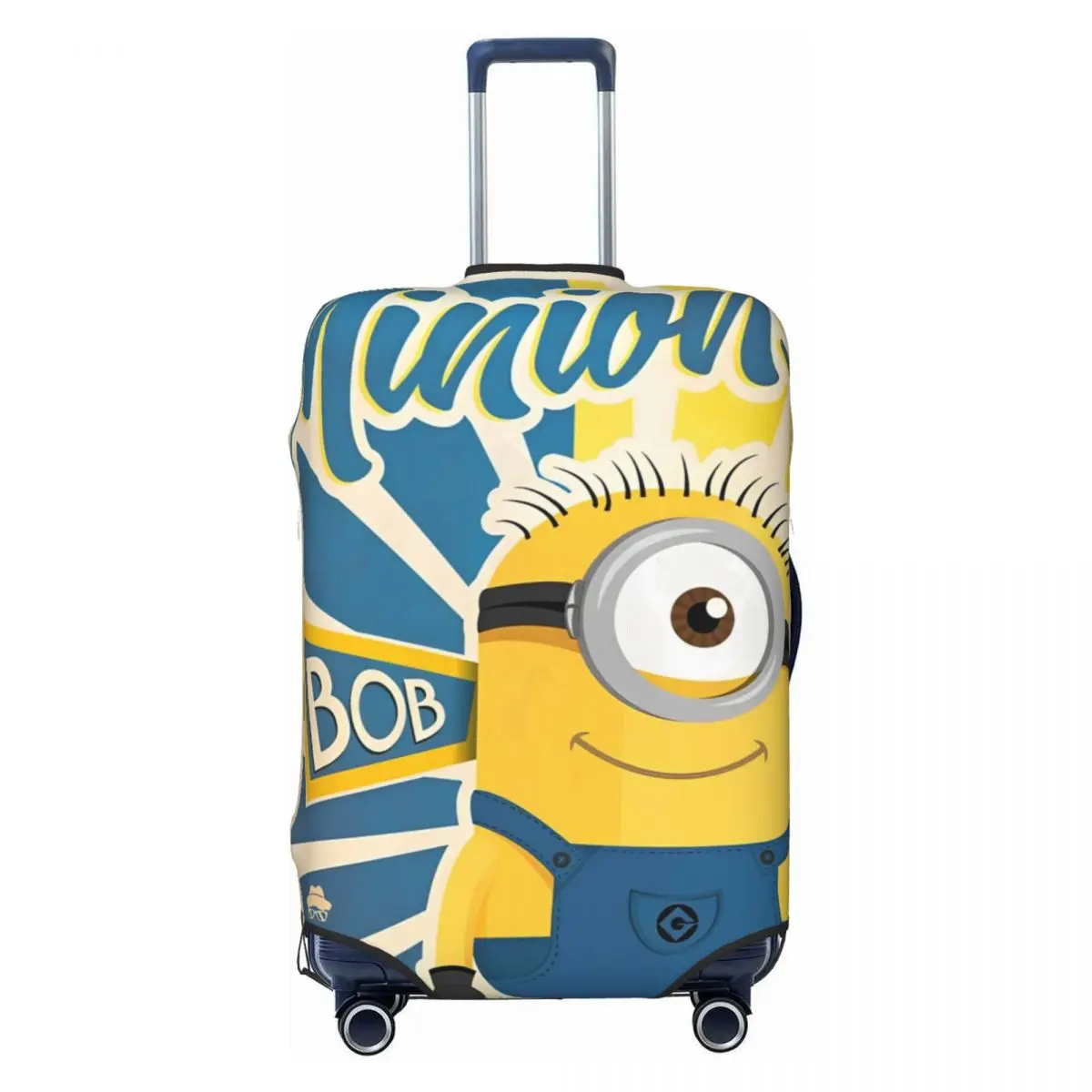 M-Minions Cute Cartoon Luggage Covers For Suitcases Travel Suitcase Cover Protector Fit 18-32 Inch Luggage