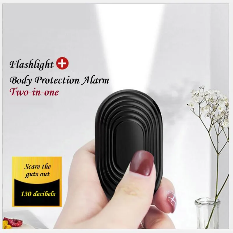 M1830 Personal Anti-wolf Alarm Student Women Elderly Safety Anti-tracking Anti-thief Distress Alarm LED Light