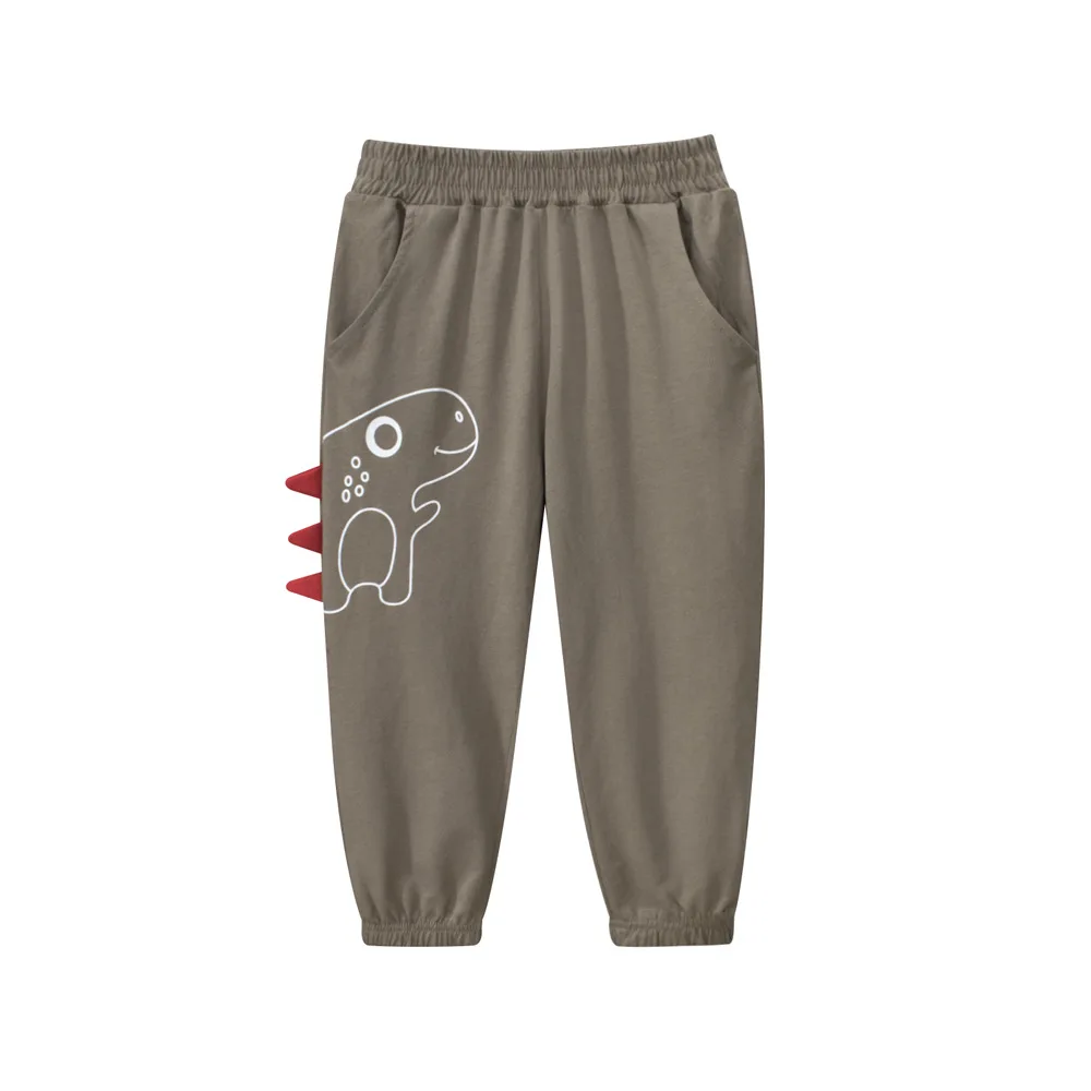 2024 Summer Kids Trousers 3D Dinosaurs Cartoon Thin Long Pants Baby Children Spring Autumn Sport Casual Sweatpants