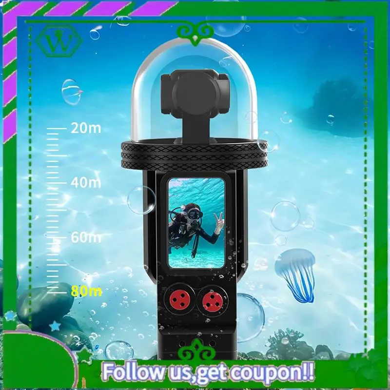 

Reliable-Waterproof Case 80M Aluminum Quick Camera Protective Housing For DJI Osmo Pocket 3