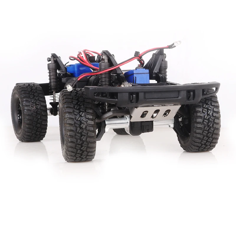 1 pcs Simulation Metall Silber Rahmen Front block Edelstahl Front schutz für 1/18 RC Crawler TRX4-M Ford Bronco Upgrade Teile