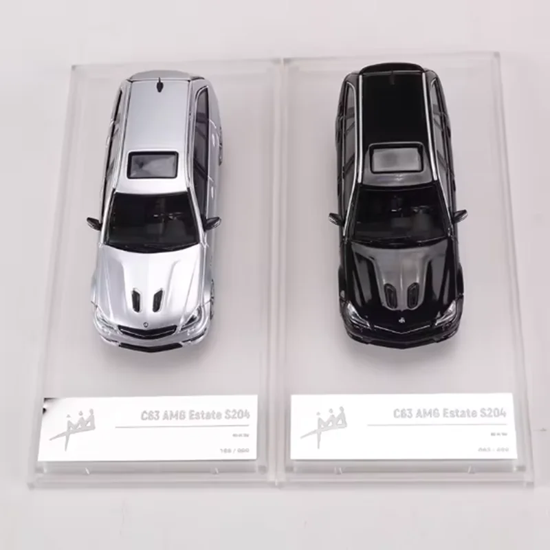 โมเดลรถยนต์ KING MODEL ขนาด 1:64 รุ่น C63 AM6 Estate S204 ทำจากโลหะผสม สำหรับสะสม ตกแต่ง ของขวัญวันหยุด ของเล่น ของที่ระลึก