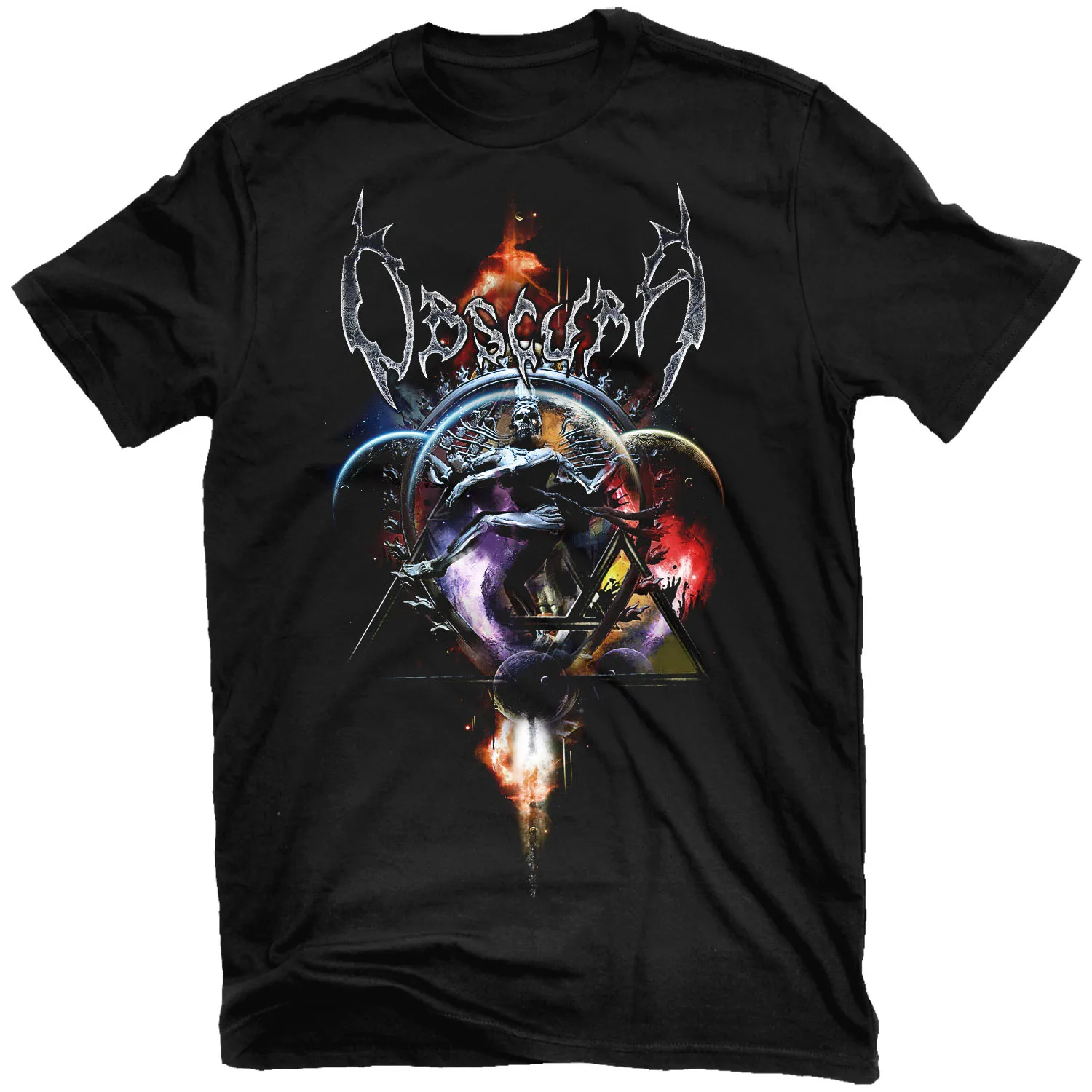 Death Metal Band Rock Album The Dark T-Shirt New 100% Cotton Short Sleeve O-Neck Casual Mens T-shirt Streetwear