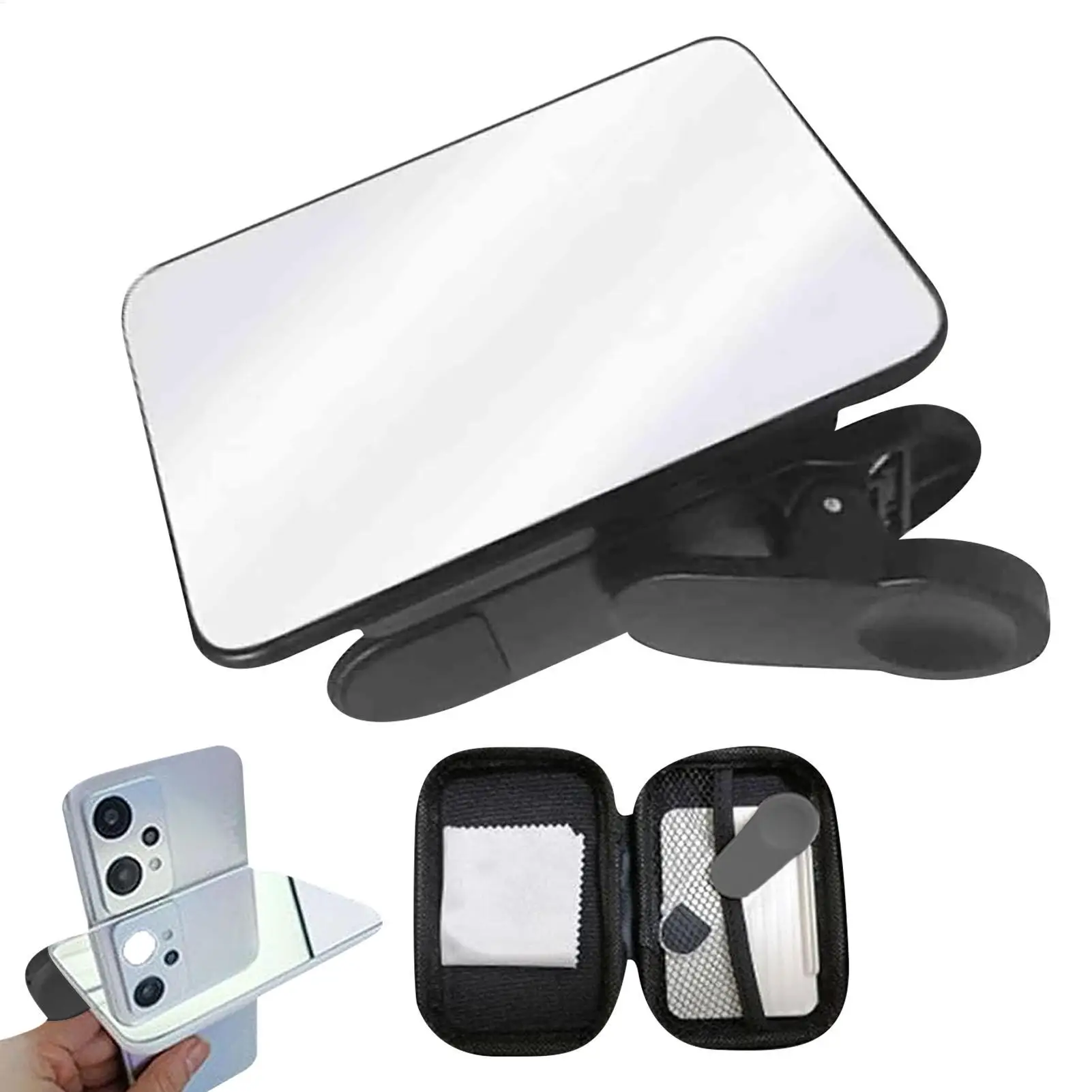 Smartphone Camera Reflection Clip Glass Phone Camera Reflection Clip Set Universal Photo Tools Adjustable Creative for Vlogger