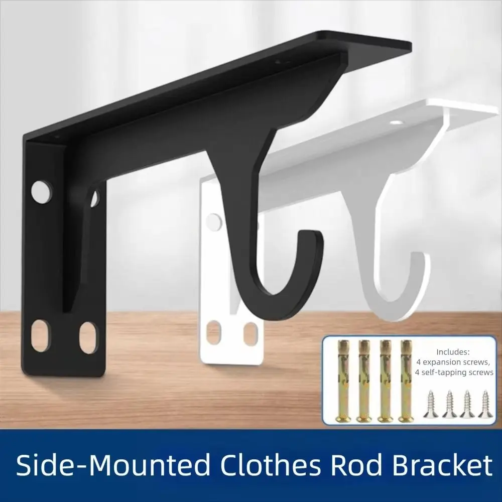 2 Piece Set Durable Metal Metal Brackets Heavy Duty Rust-proof Load-Bearing Supports Sturdy Wall-Mounted Supports